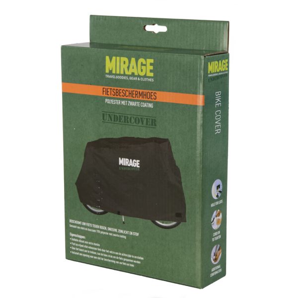 Copertura di protezione per biciclette sotto copertura mirage 170t poliestere, nero