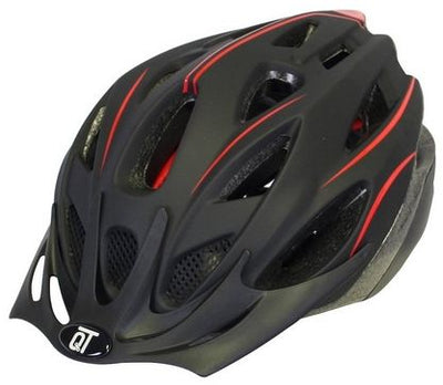 Fusible de casco de bicicleta unisex mate negro rojo tamaño M