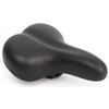 Edge fietszadel city soft incl. zadelstrop - zwart