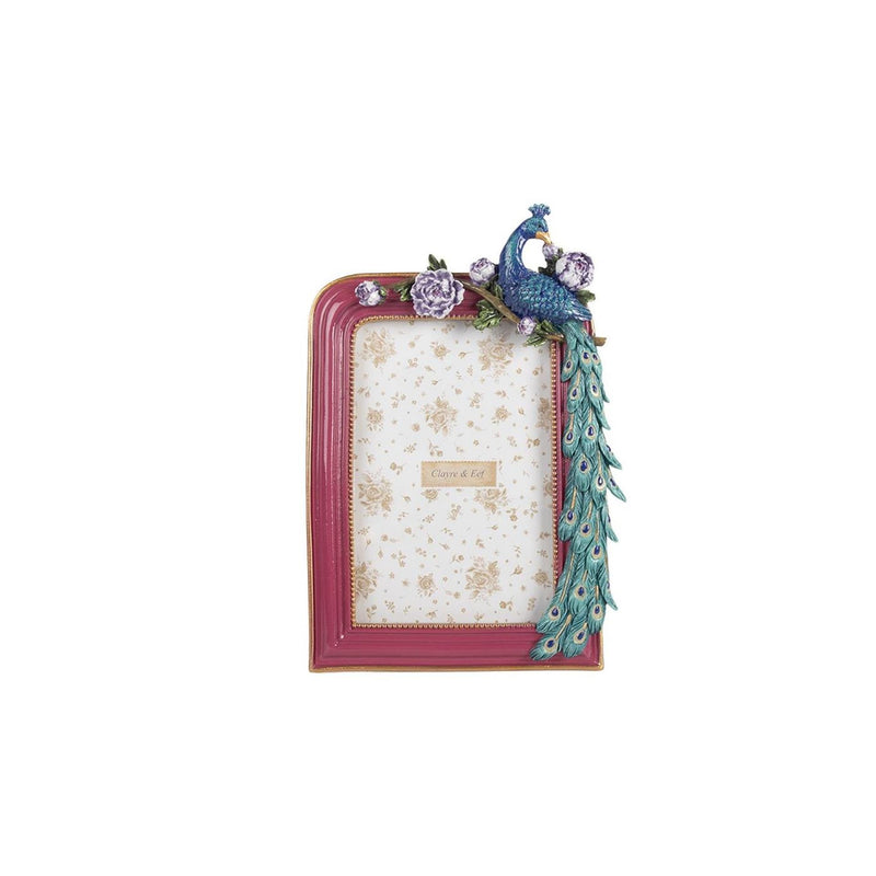 Cornice portafoto Clayre eef pavone 10x15 cm