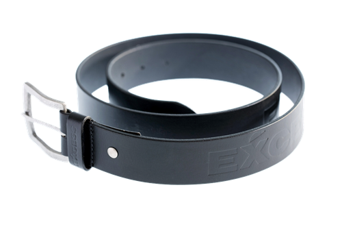 Cinturón de piel negro 95cm