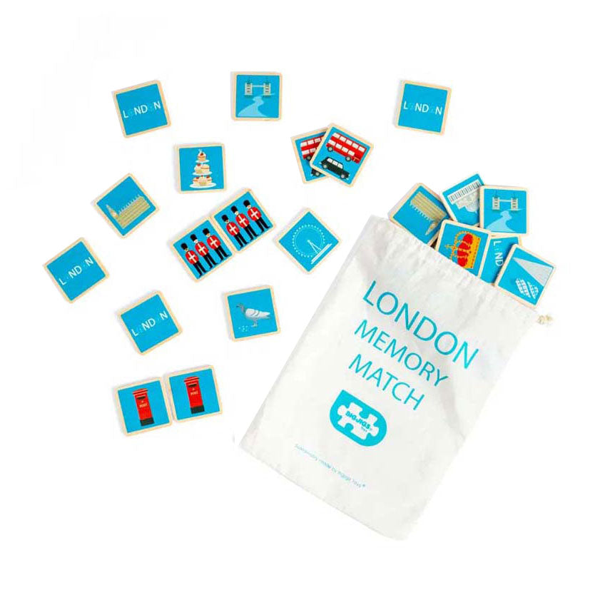 BigJigs Wooden London Memo Game