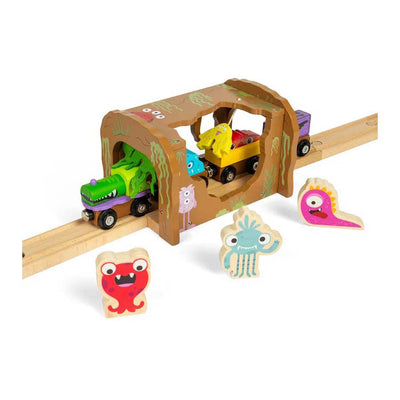 Tunnel di mostri in legno di bigjigs