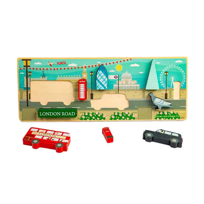 Bigjigs Wooden London Chunzy Puzzle, 8st.