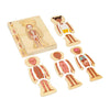 Bigjigs in legno anatomiepuzzel - ragazza, 26st.