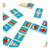Bigjigs houten londen dominospel, 28dlg.