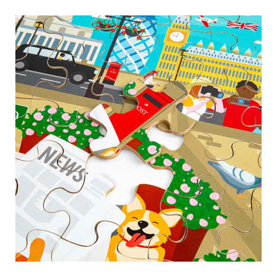 Bigjigs Wooden London City Floor Puzzle, 48.