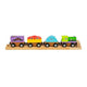Bigjigs houten monster-trein, 4dlg.