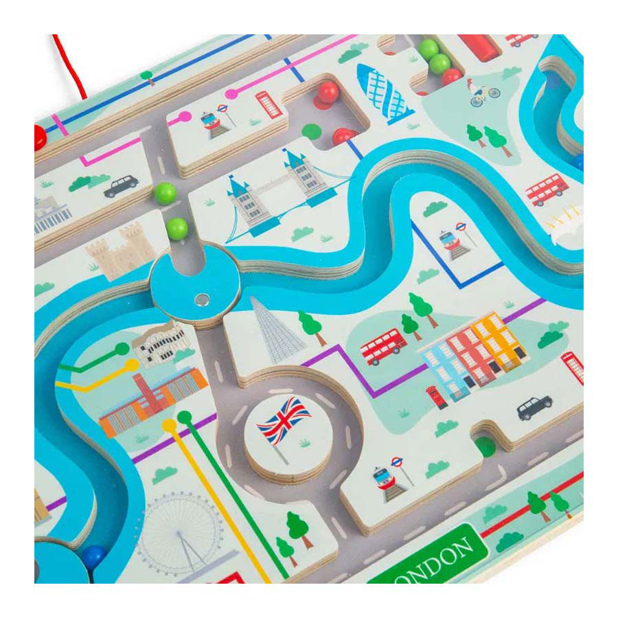 Bigjigs Wooden Magnetic London Maze
