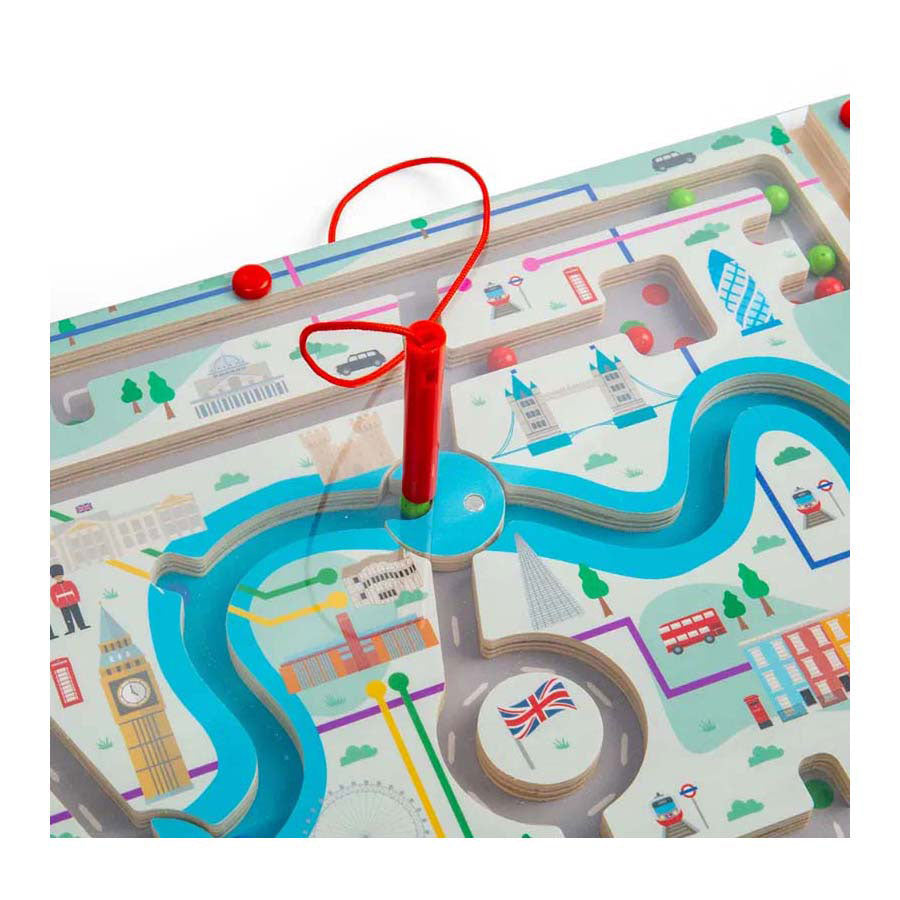 Bigjigs Wooden Magnetic London Maze