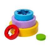 Bigjigs Wooden Flower Tower, 5dlg. - afbeelding 1