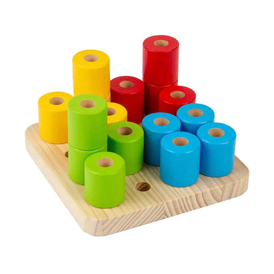 Bigjigs Wooden Shaky Pin Board, 17dlg.