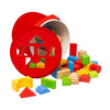 Bloques de construcción de color bigjigs de madera, 80dlg.