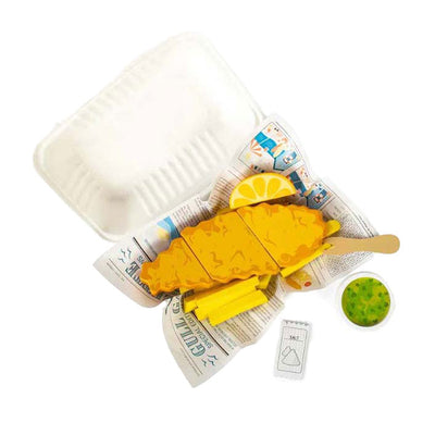 Bigjigs Wooden Fish and Fries Play Set, 26dlg.