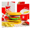 Bigjigs houten burger- en frietset, 48dlg.