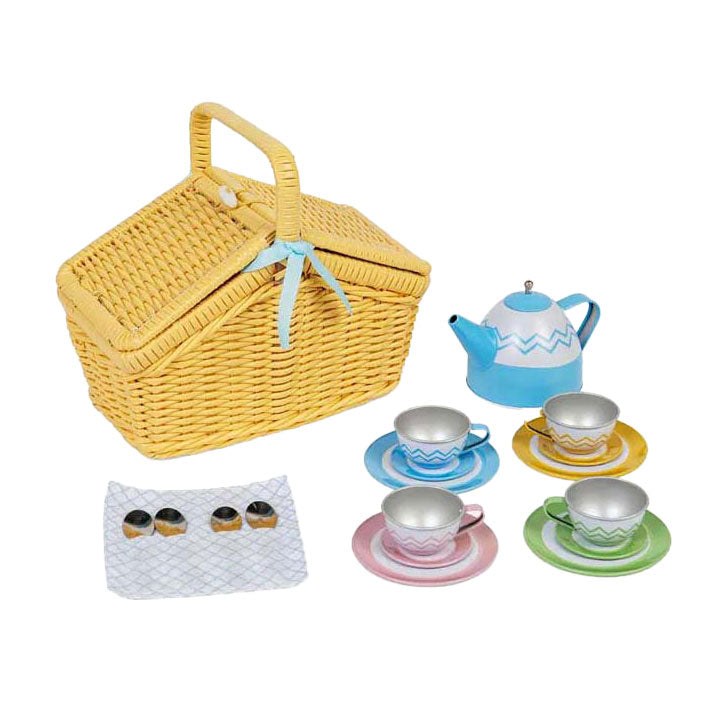 Bigjigs Picnic set en la canasta, 18dlg.