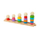 Bigjigs Wooden Rainbow Family Apiling Toys, 25dlg.