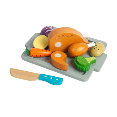 BigJigs Wooden Roast Cena Juego de juegos, 12dlg.