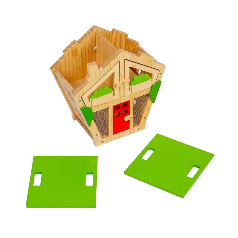 Bigjigs Wooden Insect House, 7dlg.