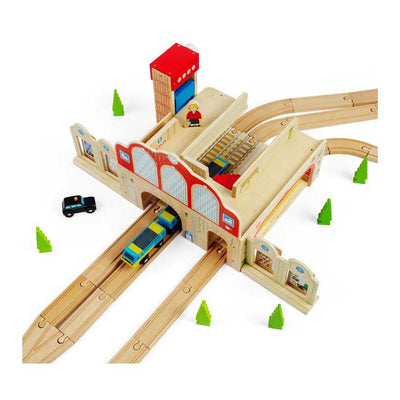 Set da gioco Bigjigs in legno Grand Central Station