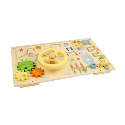 Tablero de actividades de madera de la jungla Bigjigs