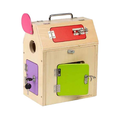 Bigjigs House in legno con fossati e bulloni, 5dlg.