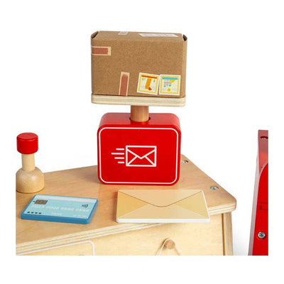 Bigjigs houten postkantoor speelset, 19dlg.