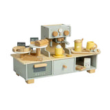 Bigjigs houten koffiecorner speelset, 32dlg. - afbeelding 1