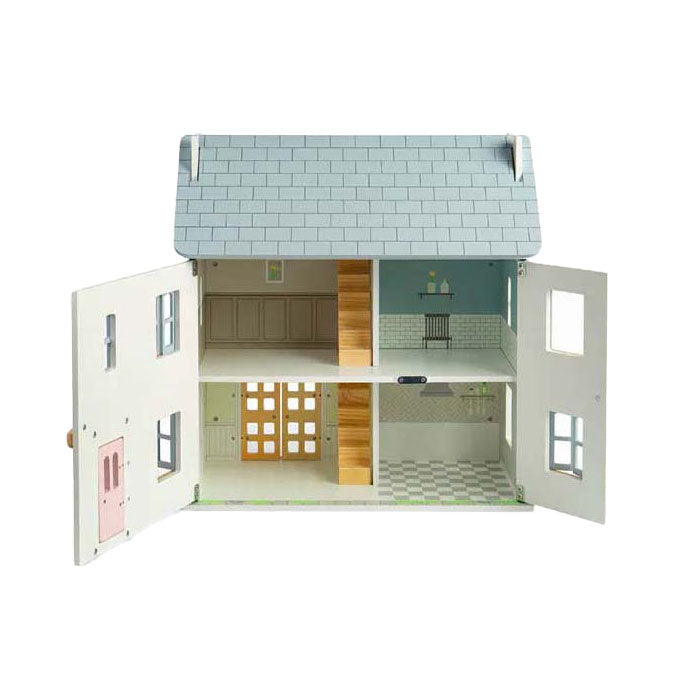 BigJigs Wooden Summer House Poppenhuis