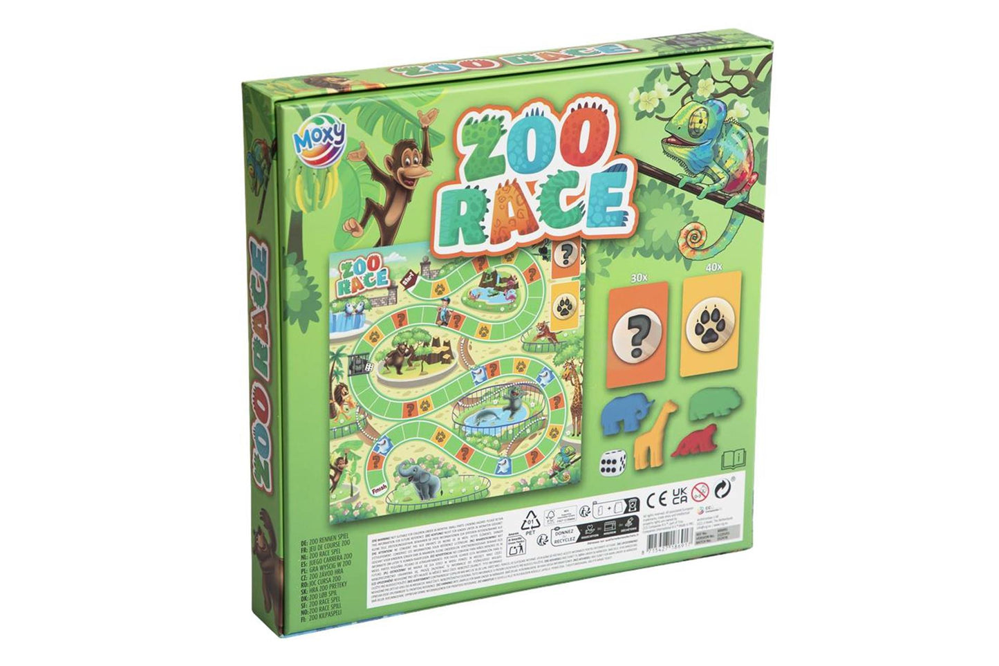Gioco da tavolo Moxy corsa allo zoo 24x25x4cm
