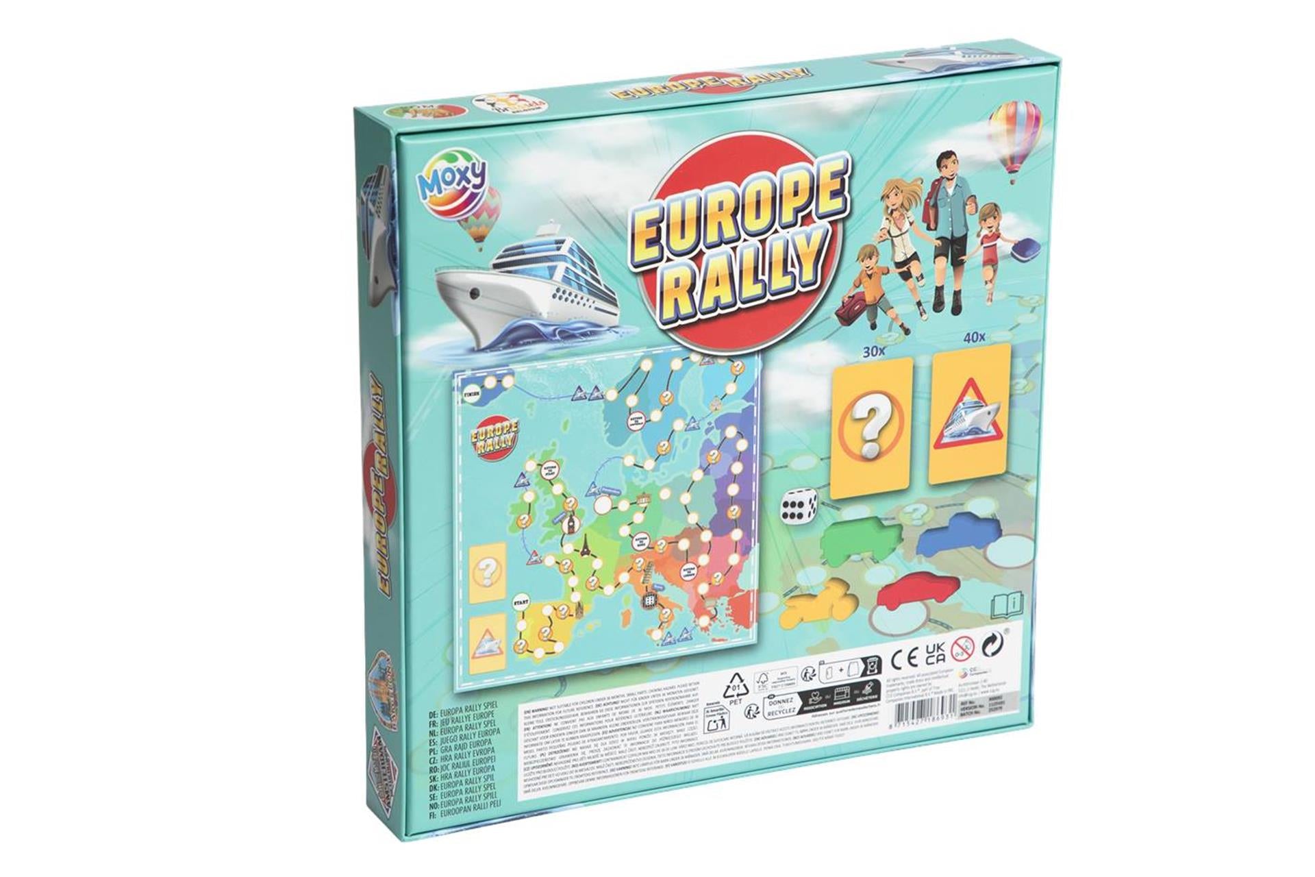 Juego de mesa Moxy rally europa 24x25x4cm