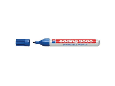 Edding pennarello indelebile 3000 blu 10 pz