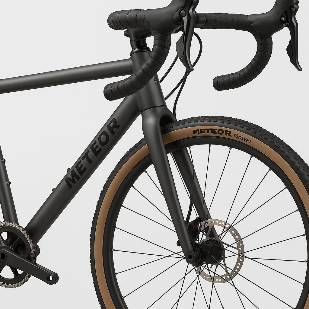 Grava de meteorito de neumáticos de borde 28 x 1.75 '' 45-622 - Negro con marrón