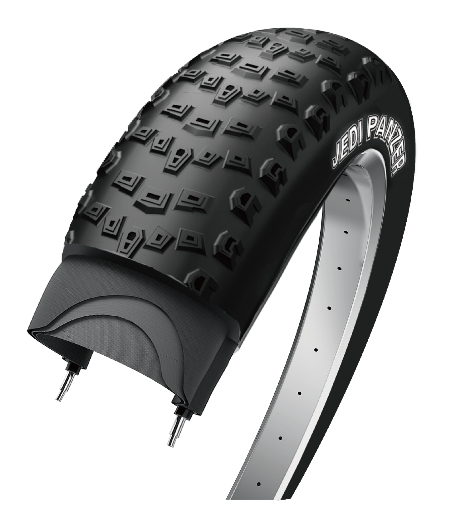 Edge buitenband jedi fatbike 20 x 4.00 100-406 - zwart