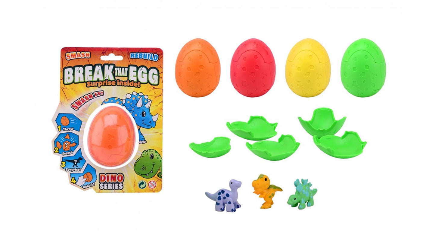 Johntoy John Toy rompe l'uovo di dinosauro nell'uovo