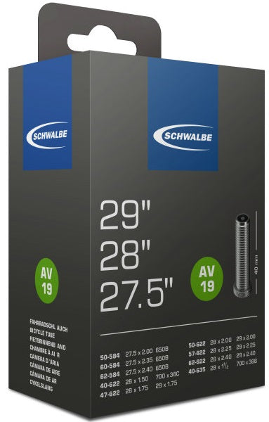 Schwalbe Tubo interno AV19 28 29 pulgadas 40 62-622 40 mm