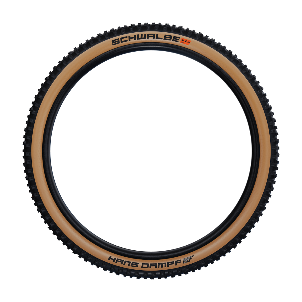 Banda plegable Schwalbe Hans DAMPF Super Trail 27.5 x 2.60 65-584 mm - pared lateral de bronce