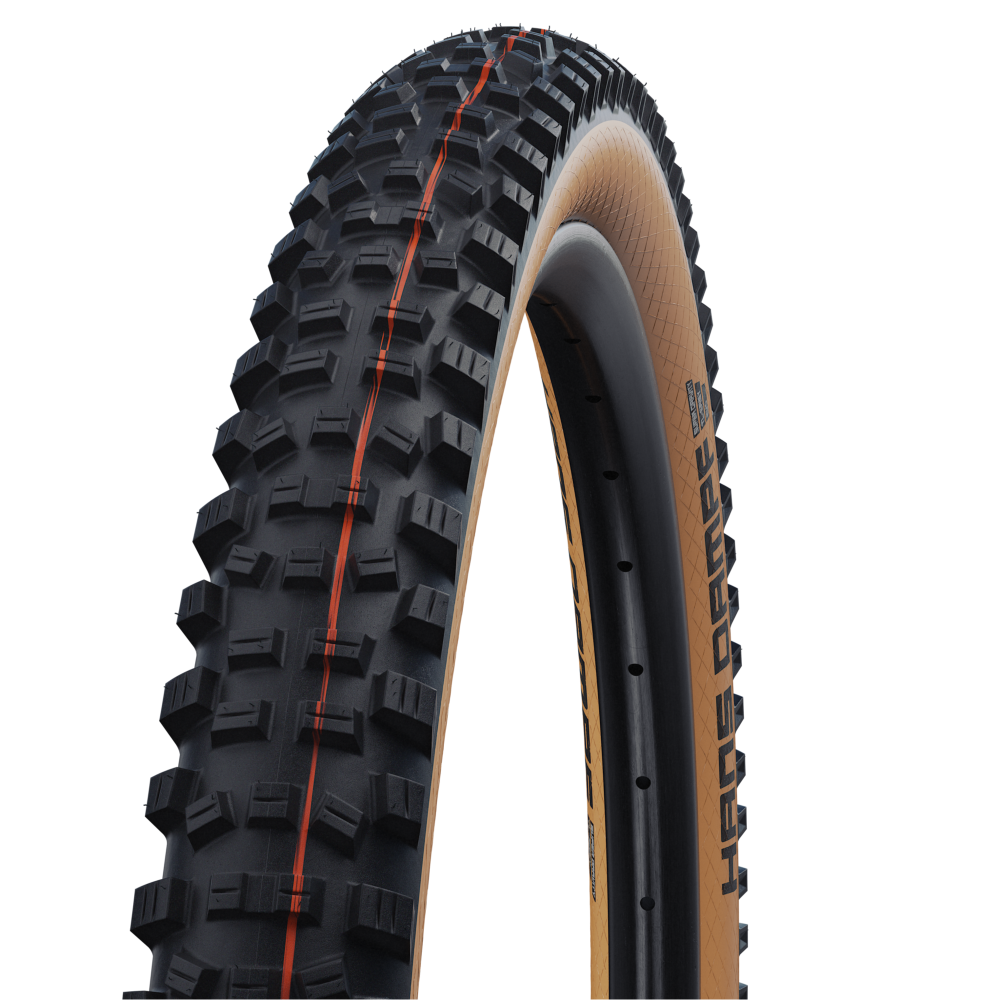 Banda plegable Schwalbe Hans DAMPF Super Trail 27.5 x 2.60 65-584 mm - pared lateral de bronce