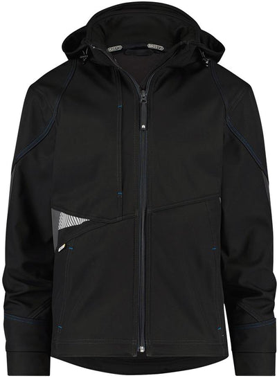 Dassy gravedad softshell negro gris talla s