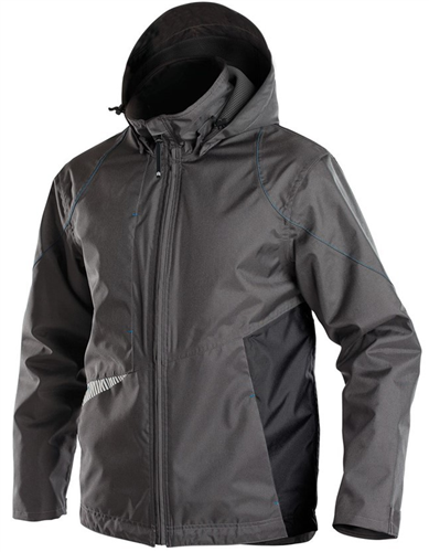 Chaqueta de trabajo Dassy hyper impermeable al viento gris negro 3xl