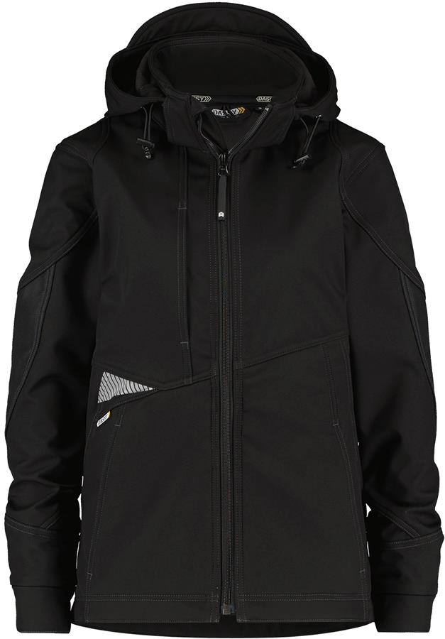Dassy gravity women softshell zwart m