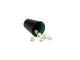 Tazza da poker Longfield 9 cm in pelle artificiale nera
