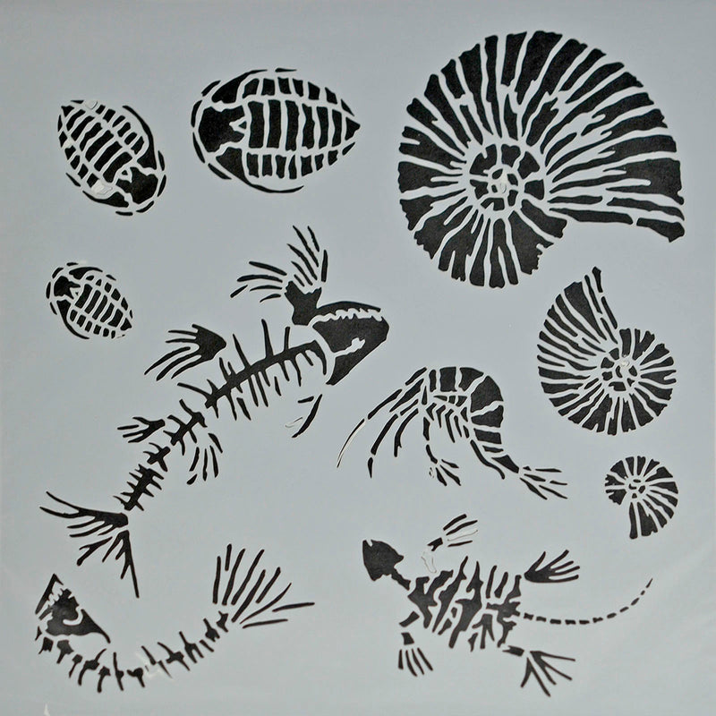 Powertex • stencil fossilizzato