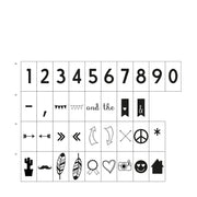 Vaessen creative • lichtbox funky symbols 74stuks - afbeelding 1