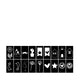 Vaessen creative • simboli monocromatici light box 18pz