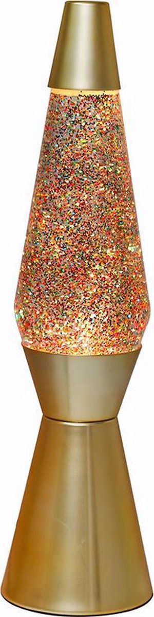 Lavalamp Gold Glitter, 40cm