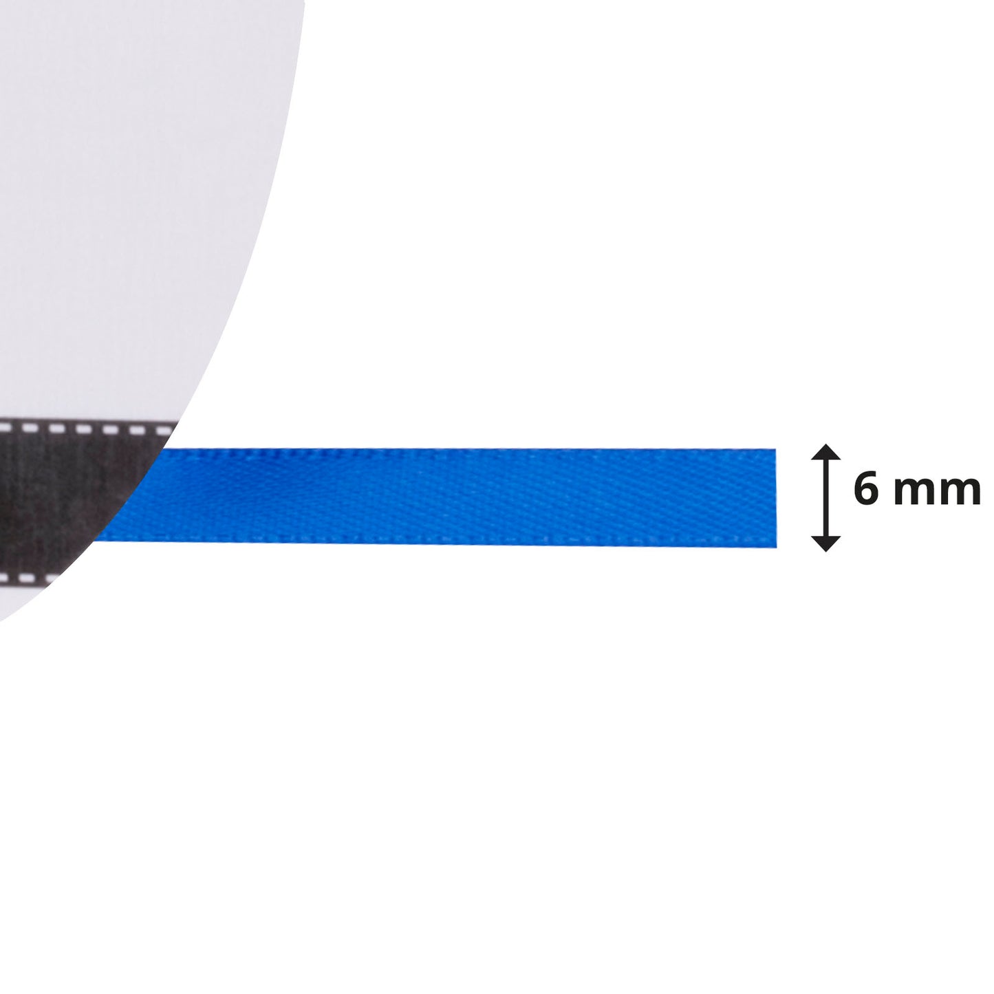 Vaessen creative • nastro di raso 6mmx10m blu