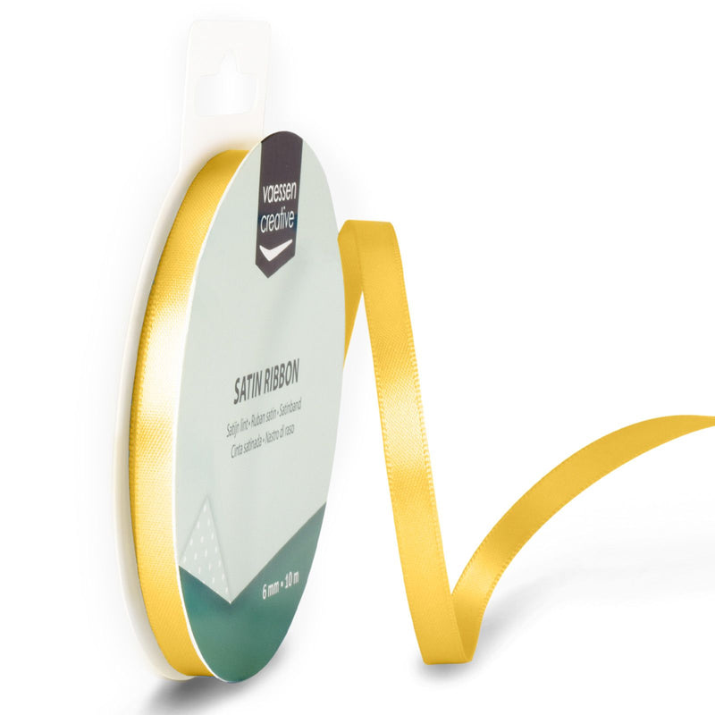 Vaessen creative • cinta de raso 6mmx10m oro amarillo