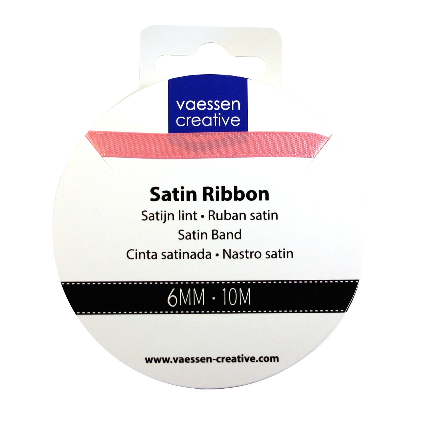 Vaessen creative • cinta de raso 6mmx10m rosa claro