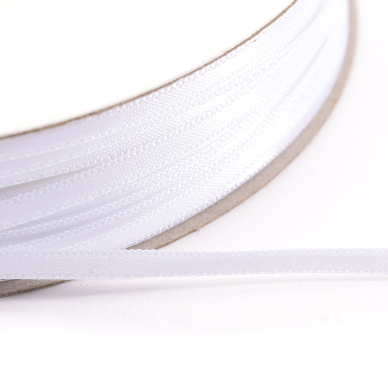 Vaessen creative • nastro di raso 3mmx100m bianco